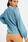 Chambray Tie Top
